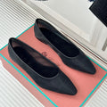 LP Primula Ballet Flat In Black Mesh Fabric With Suede Lining 989404