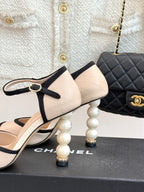 CC 25 Slingback Black Lambskin 308655