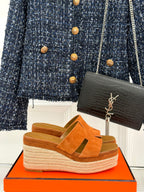 HM Platform Brown Lambskin 316415