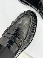YSL 25 Loafer Black Sheepskin 474874