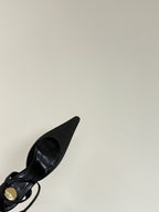 AIMÃ‰E SLINGBACK PUMPS IN BLACK SATIN