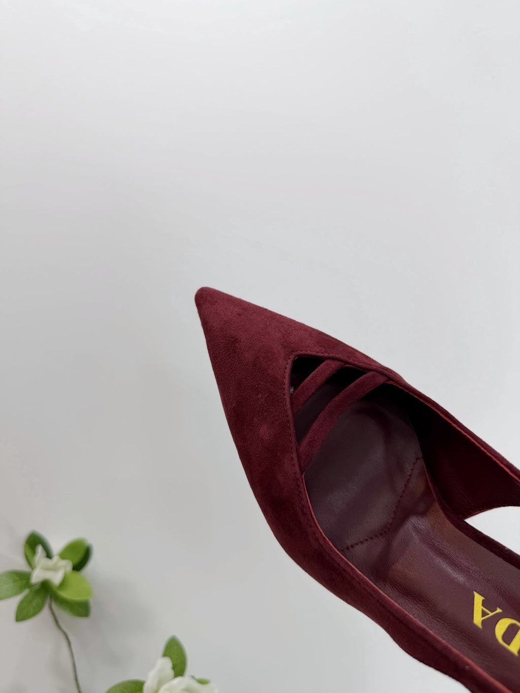 PRA 26SS Slingback 75 Burgundy Suede 592344