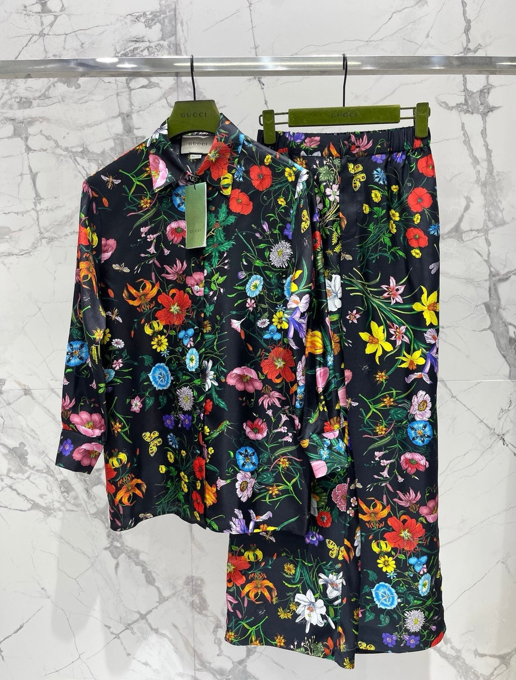 GUCCI 26S WIDE-LEG PRINTED PANTS 77