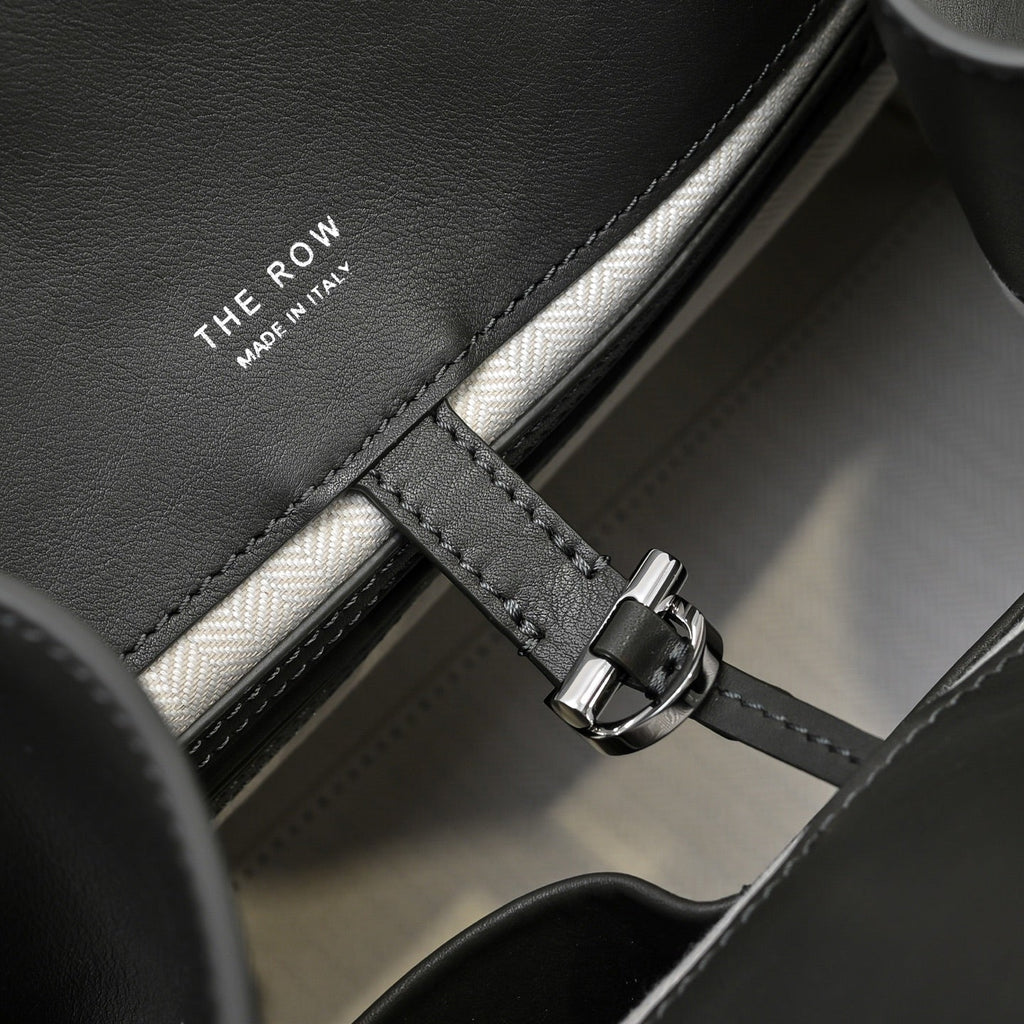 The Row Margaux 12 32cm Tote Bag In Calfskin