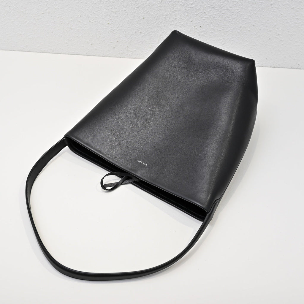 The Row N/S Park Tote 30cm Black Leather