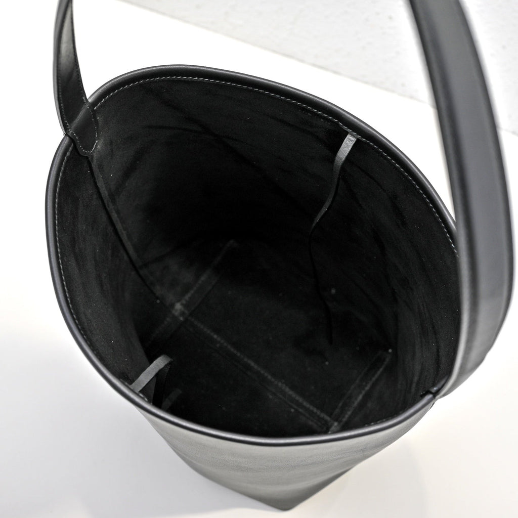 The Row N/S Park Tote 30cm Black Leather