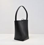 The Row N/S Park Tote 30cm Black Leather