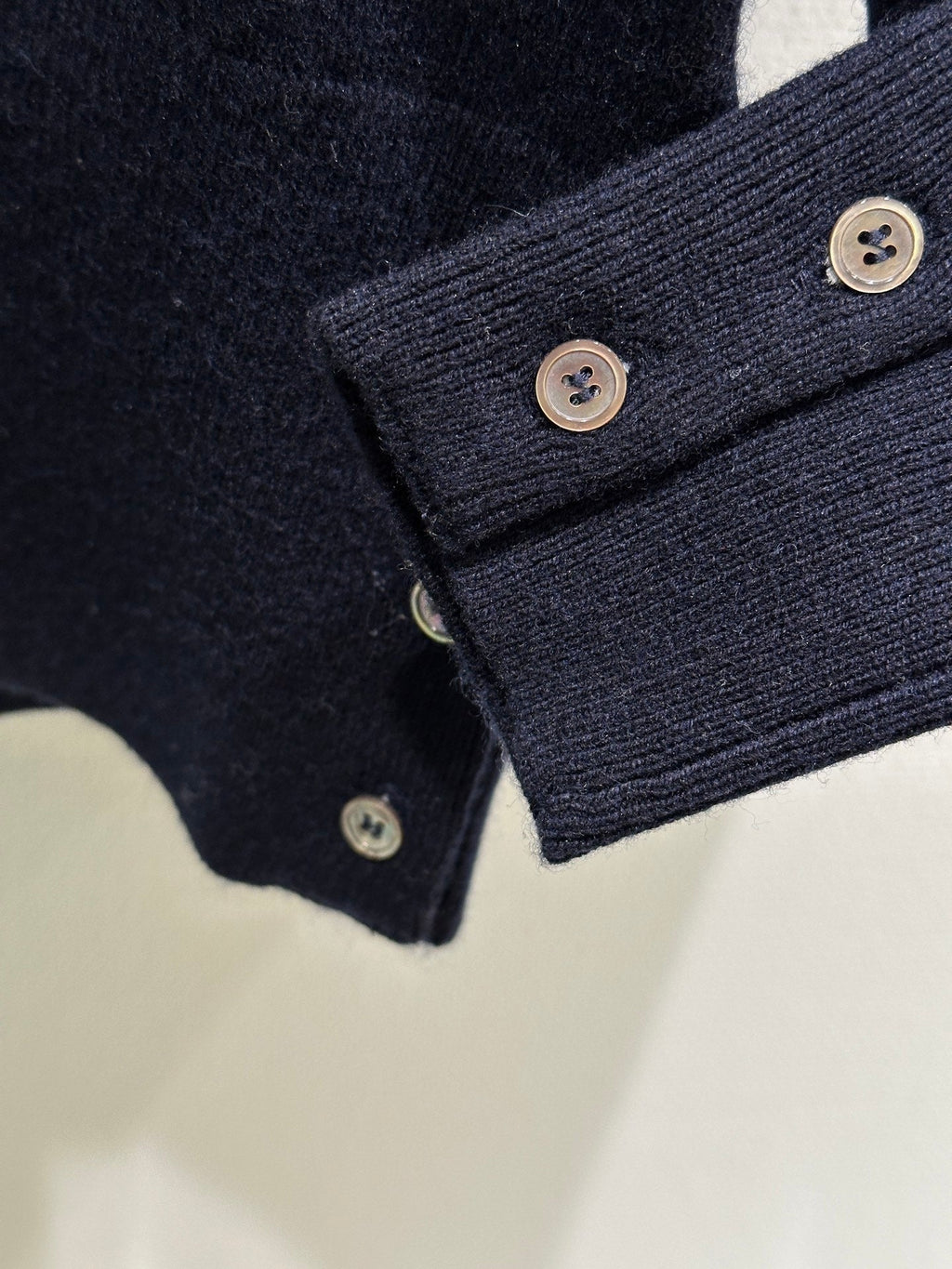 Miumiu 2026 Horse Cardigan Navy Blue Wool