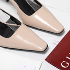 GG 26ss Slingback 60 Light Beige Sheepskin 601090