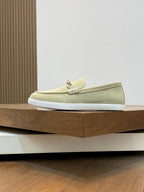 HM Men's 25 Loafer Light Beige Suede 636731
