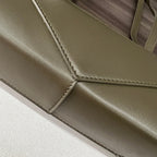 Loewe Cropped Handbag 39 Olive Green Glossy Calfskin 280653