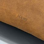 Loewe 2025 Flamenco Backpack 40cm Black Brown Leather Suede 274692