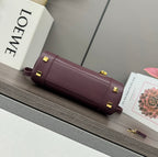 Loewe Mini Bowling Bag 23 Burgundy Calfskin 280618