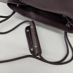 Loewe Pebble Hobo Bag 28 Dark Burgundy Calfskin 280599