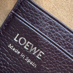 Loewe 2025 Small Pebble Messenger Bag Cinnabar Red Grained Calfskin 274595