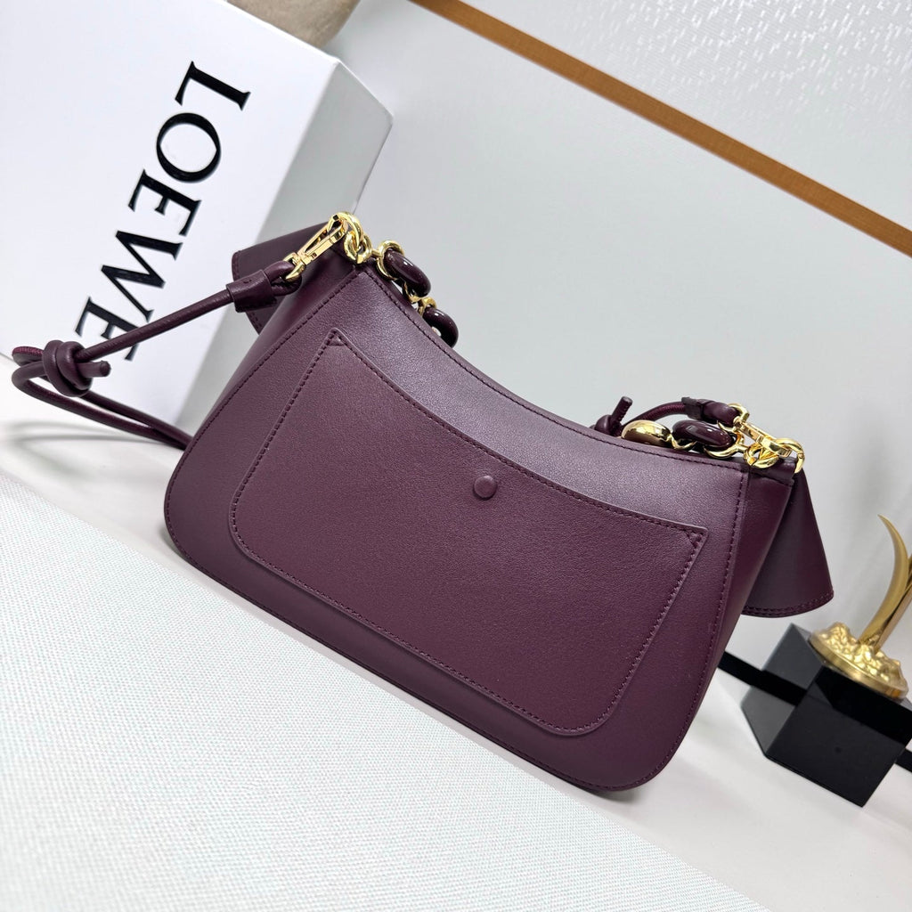 Loewe Ola Medium Bag Purple Calfskin 274677