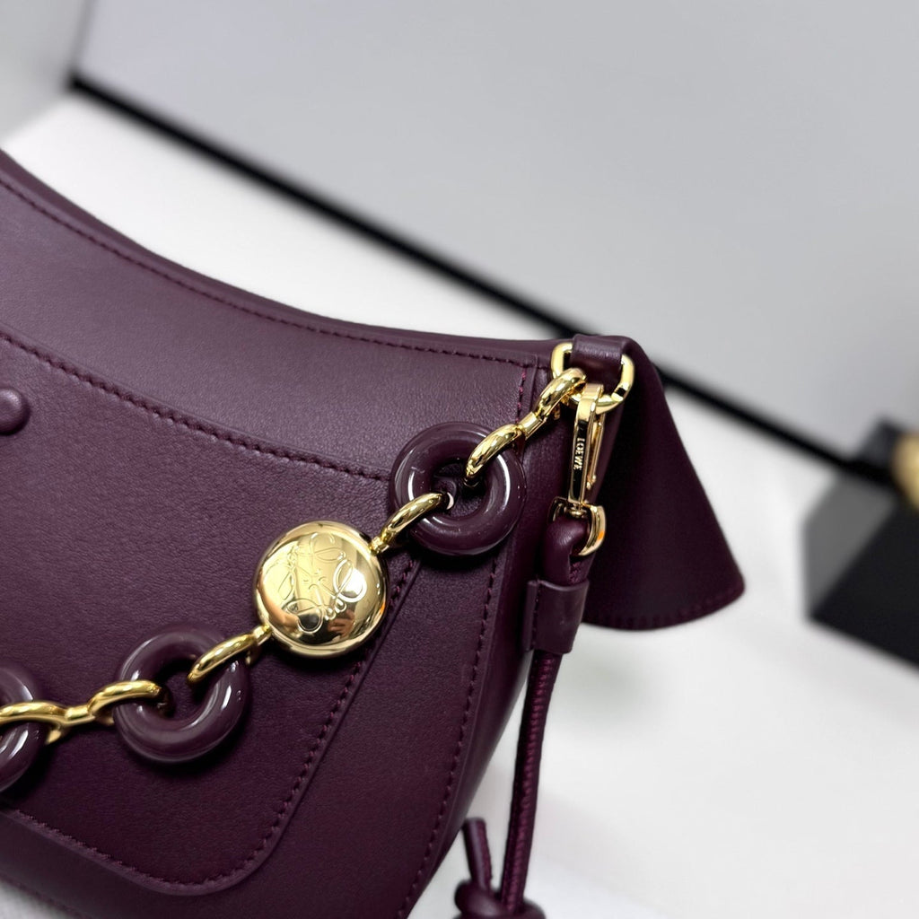 Loewe Ola Medium Bag Purple Calfskin 274677