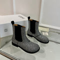 Loewe Chelsea boots diamond black cowhide