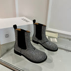 Loewe Chelsea boots diamond black cowhide