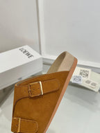 Loewe x Birkenstock Slide Brown Suede 317028