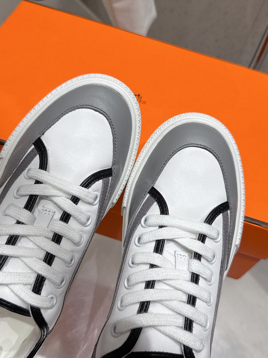 HM Get Sneaker Multicolore Blanc Calfskin 204754