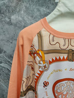 HM 25 Sweater Peach Orange Wool 89215