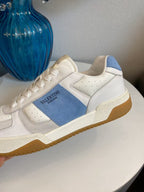 VT 25S  Casual Sneakers White Blue Cowhide Suede 563097