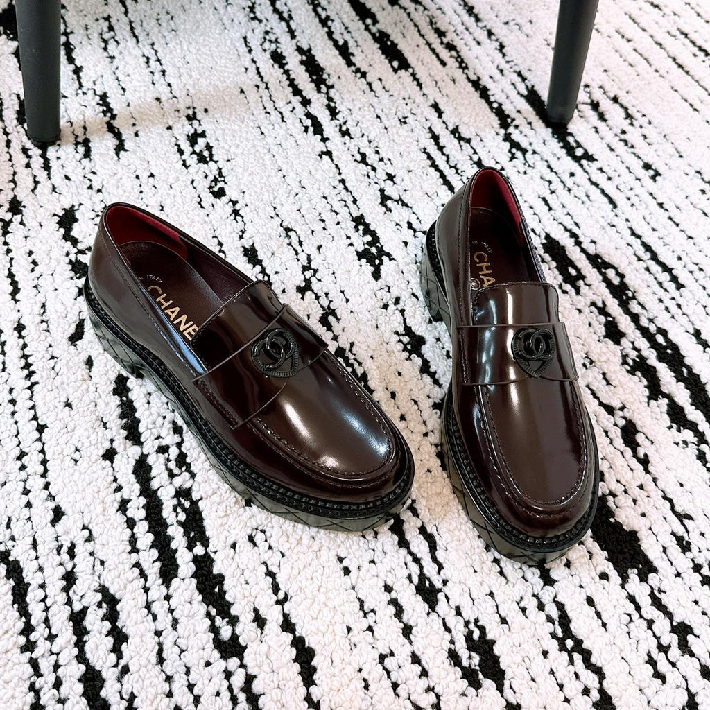 CC Moccasins 45mm In Burgundy Glossy Lambskin 144629