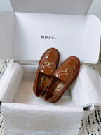 CC Moccasins 25mm In Caramel Glossy Lambskin  144647