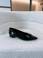 CC Ballet Flats In Black Glossy Lambskin 144667