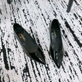 CC Ballet Flats In Black Glossy Lambskin 144667