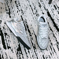 CC Sneaker In Silver Lambskin Quilted 144683