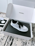 CC Sneaker In White Canvas Fabric 144501