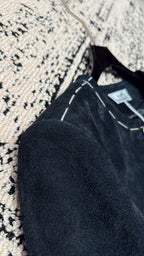 HM 25 Premium Blue Black Suede Jacket 264284