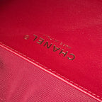 CC 2025 Hobo Bag Red Calfskin Gold Hardware 298484