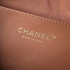 CC 2025 Hobo Bag Brown Calfskin Gold Hardware 298485