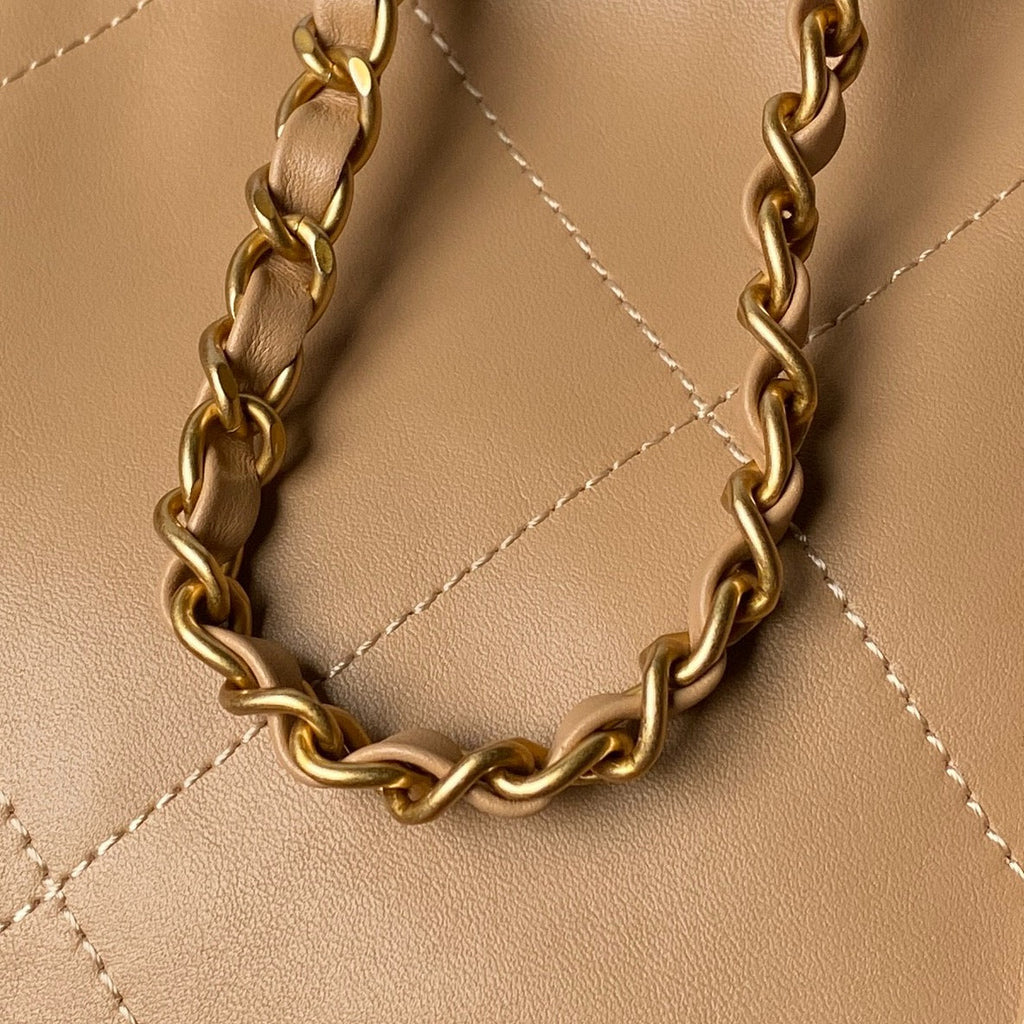 Chanel 2025 Bag 28cm Beige Calfskin 318241