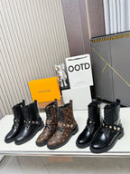 LV Citizen Boots Glossy Black Calfskin