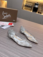 CL Ballet Flats PVC and Iridescent Nappa Leather 251049