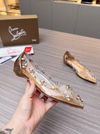 CL Ballet Flats PVC and Iridescent Nappa Leather 251049