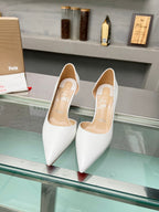 Cl Iriza 85mm Pumps Patent Leather White