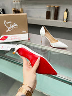 Cl Iriza 85mm Pumps Patent Leather White