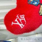 LV Lucky Heart Charm Red mix Colors Wool