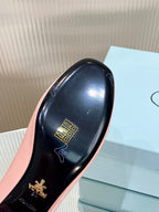 PRA NAPPA MARY JANE PUMPS LIGHT PINK LAMBSKIN