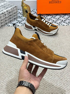 HM Men's Just Sneaker Moss Green Suede 545940