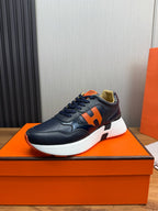 HM Men's Sneaker Navy Blue Cowhide 519232