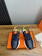 HM Men's Sneaker Navy Blue Cowhide 519232
