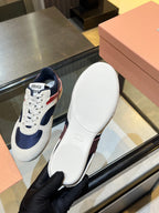 MIU x NB 26ss Sneaker White Blue Red Fabric Suede 625660
