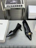 cl pumps 50 black calfskin