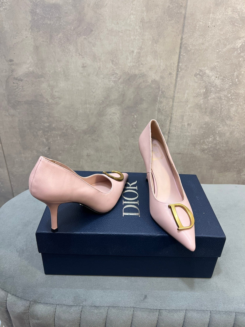 CD 26 High-Heeled 85 Pumps Light Pink Cowhide 594570